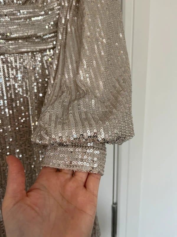 MOCHY Gold sequin dress