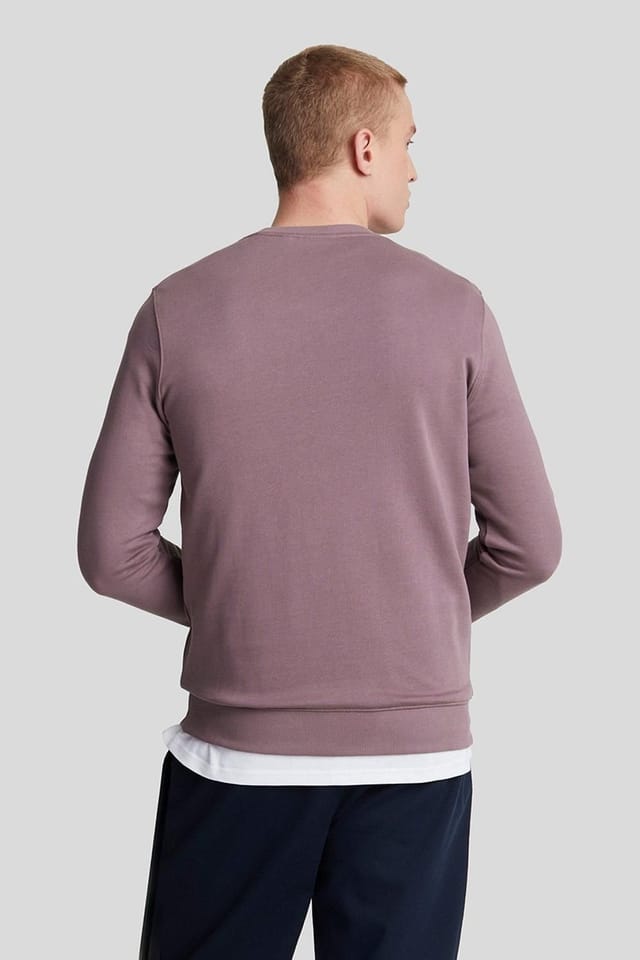Lyle & Scott Lyle & Scott Men's CREW NECK SWEATSHIRT HIGHLAND MAUVE in Pink - 3