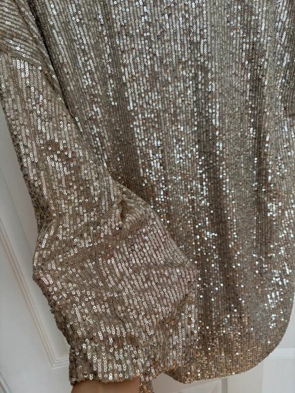 ASOS Sequin champagne colour dress