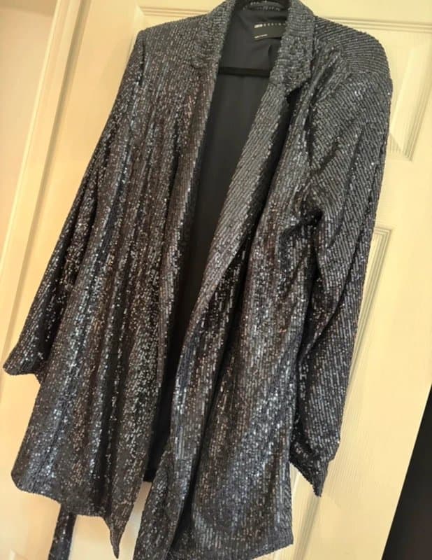 ASOS ASOS Sequin wraparound blazer Maternity