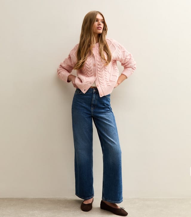 New Look Women's Pink Cable Knit Cardigan New Look - 2