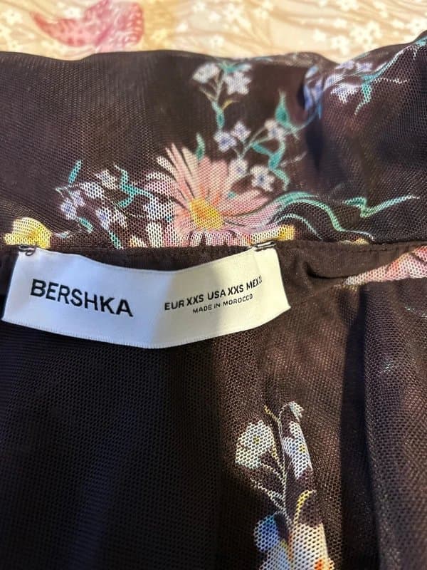 Bershka Flowy mini skirt