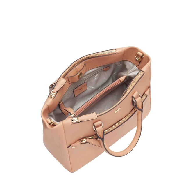 Paul Costelloe Paul Costelloe Women's Odessa Leather Multi Way Bag in Pink - 2