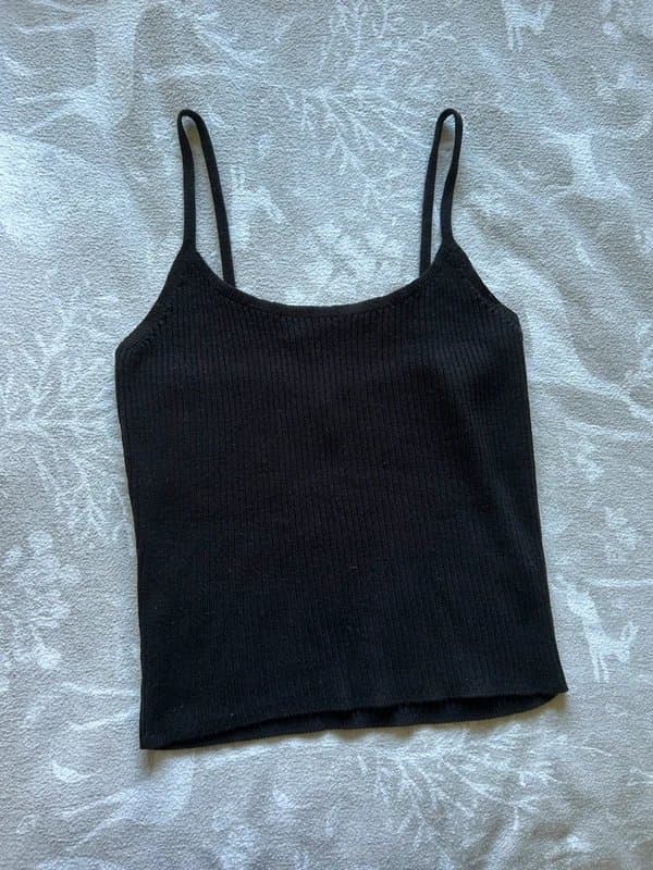 ASOS Black ribbed cami