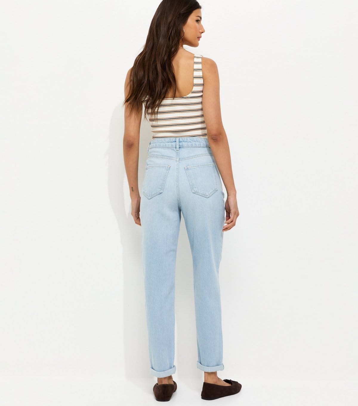 New Look Women's Light Blue Tori Straight Leg Mom Jeans New Look - 4