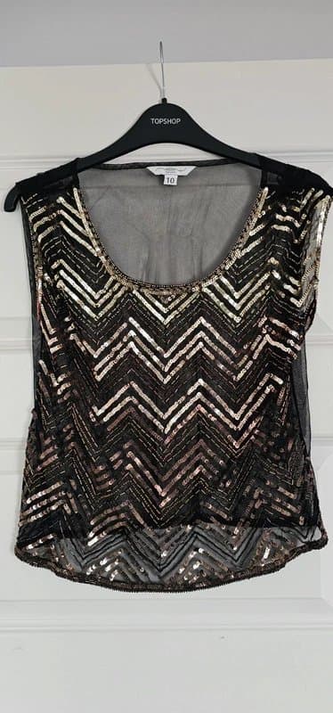 New Look Sequin embellished sleeveless top/blouse