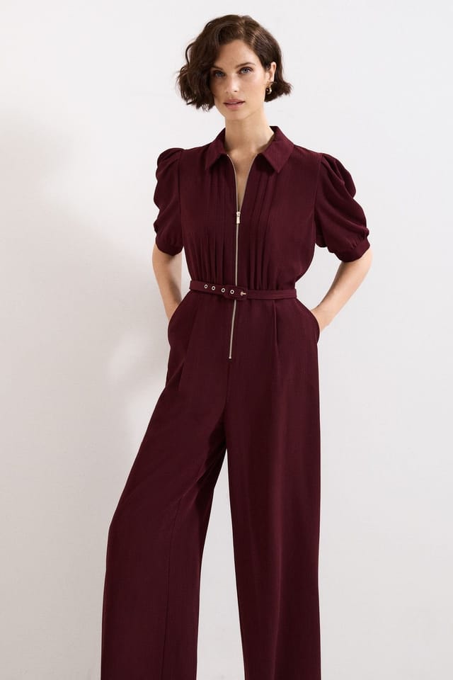 Phase Eight Phase Eight Women's Candice Jumpsuit in Wine - 3