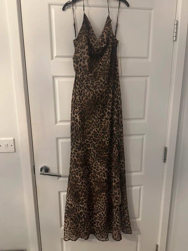 Bershka Leopard print maxi dress