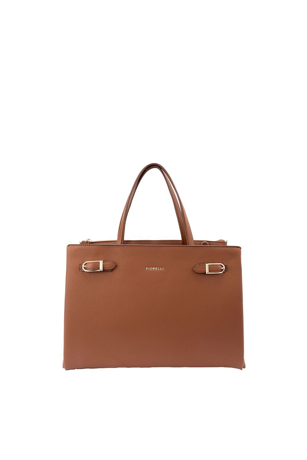 Fiorelli FIORELLI Women's Etta Buckle Satchel Bag in Brown - 1