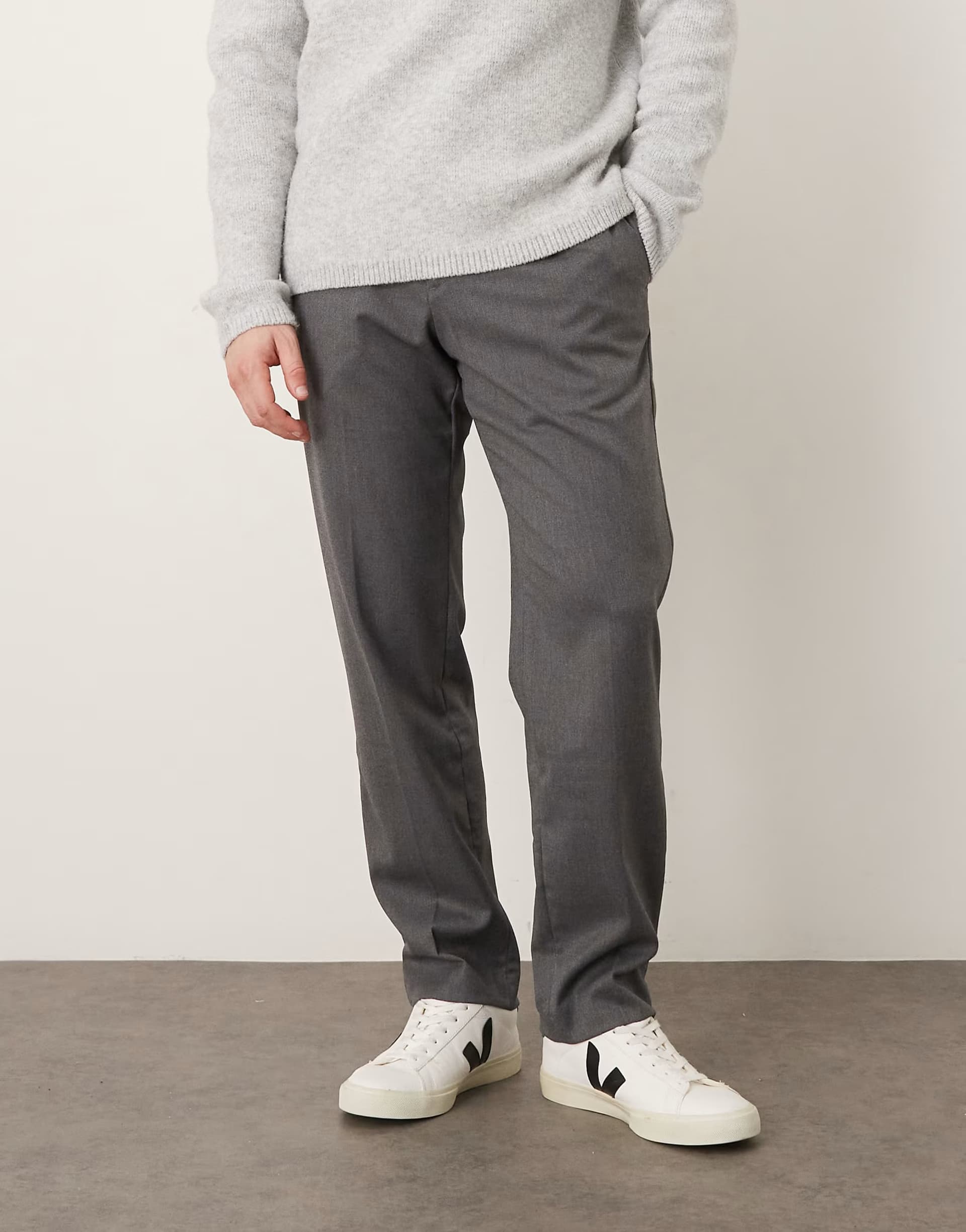 ASOS Mango classic tailored trouser in grey