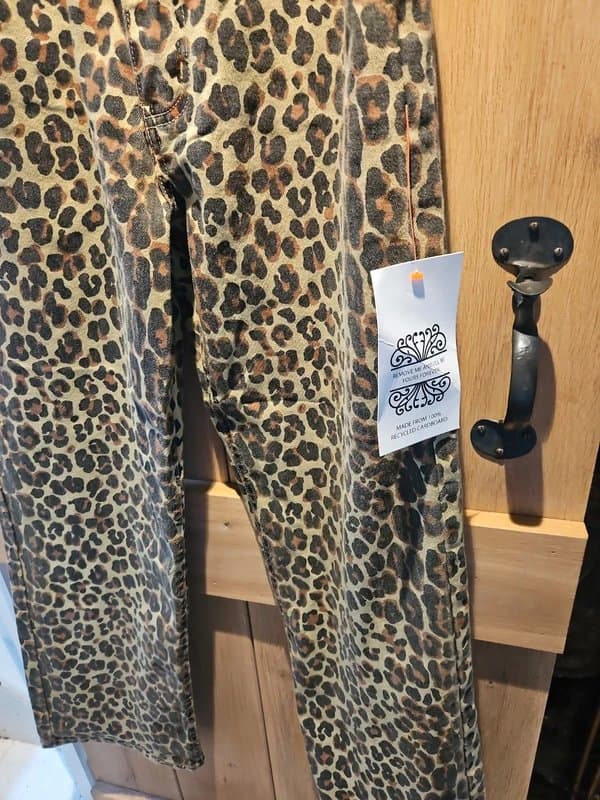 Never Fully Dressed Scallop Lucia Leopard Print Jean