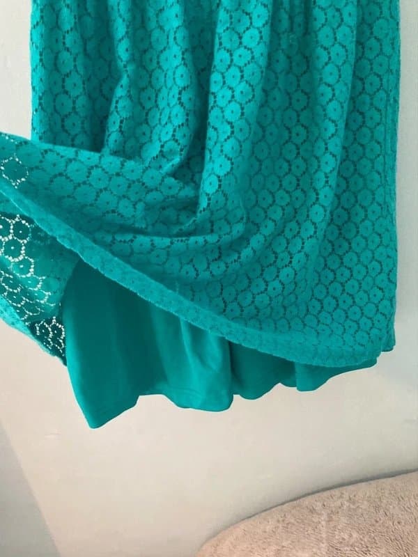 New Look Teal green floral printed mini dress