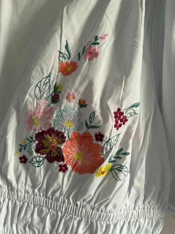 ASOS Design ASOS size 16 floral embroidered summer mini dress