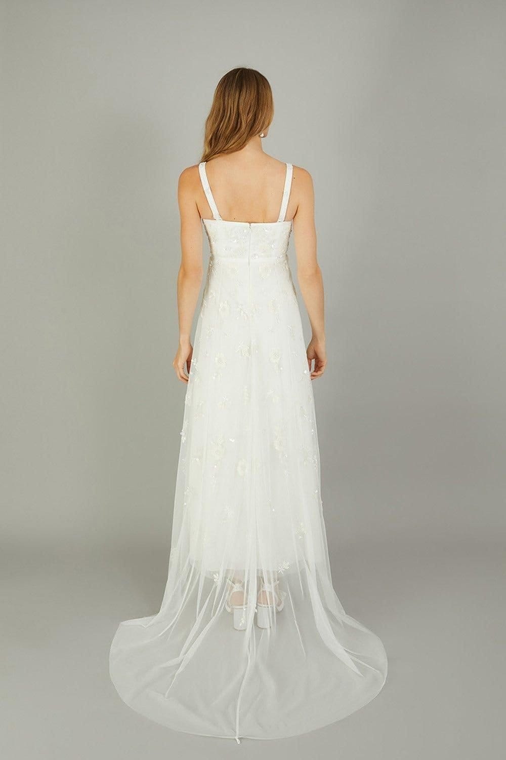 Monsoon Monsoon Women's Caroline Embellished Bridal Dress Ivory - 4