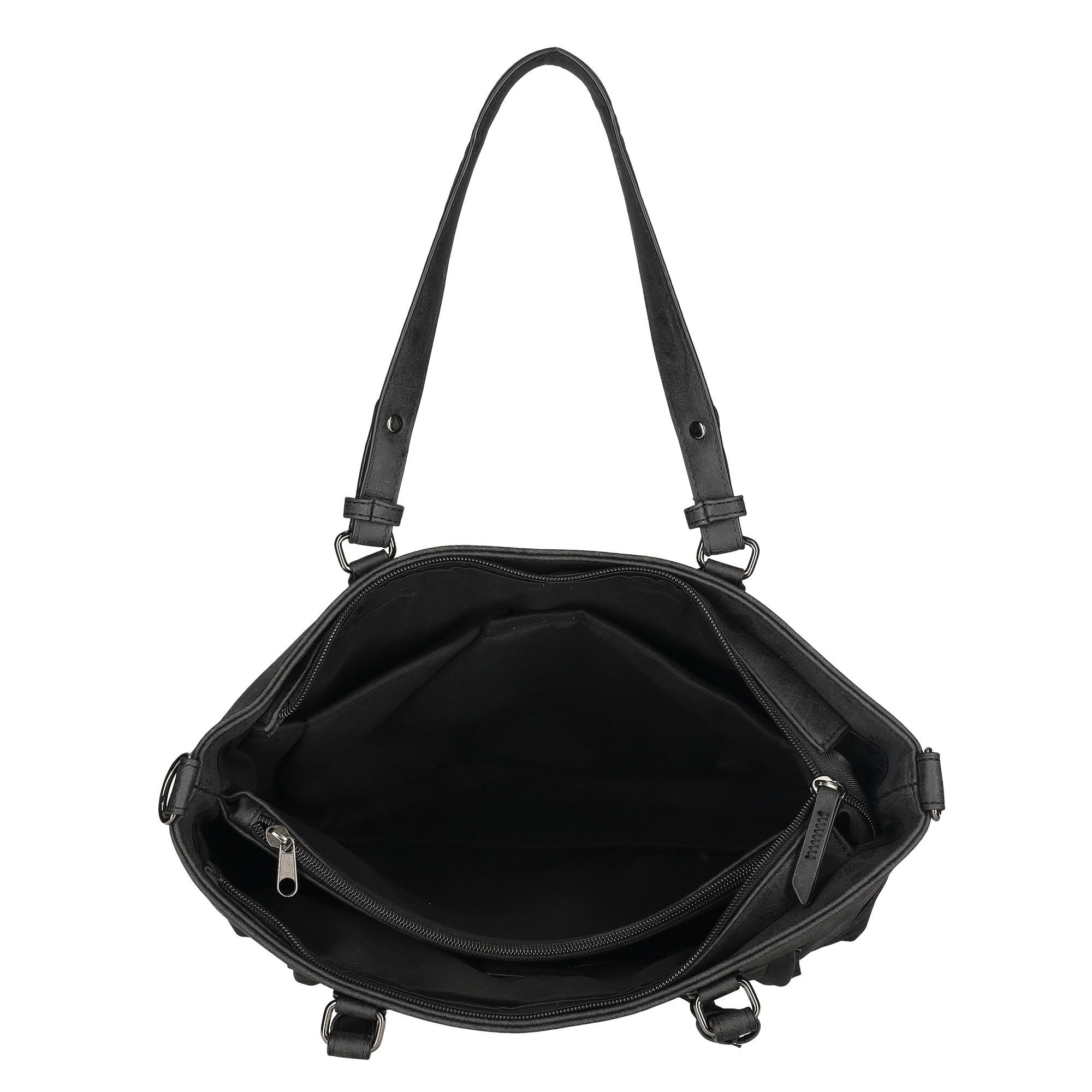 Enrico Benetti Enrico Benetti Women's Ruby Vegan Leather Handbag in Black - 3