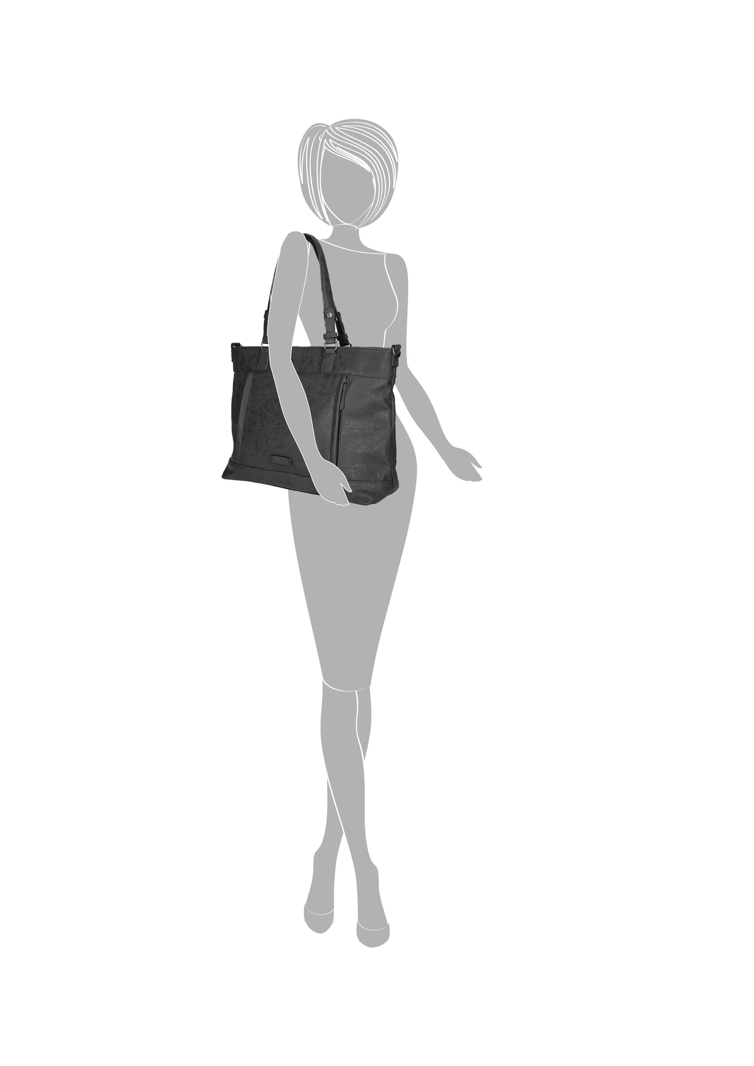 Enrico Benetti Enrico Benetti Women's Ruby Vegan Leather Handbag in Black - 4