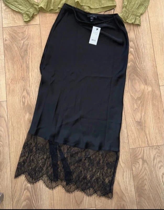 New Look New look satin black shirt long new with tag uk 8