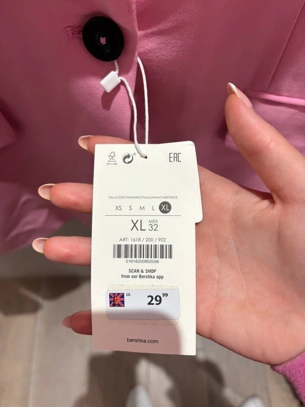Bershka Rose Satin Blazer