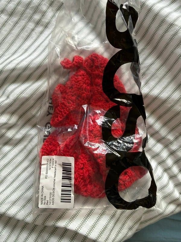 ASOS ASOS design Crochet Headscarf