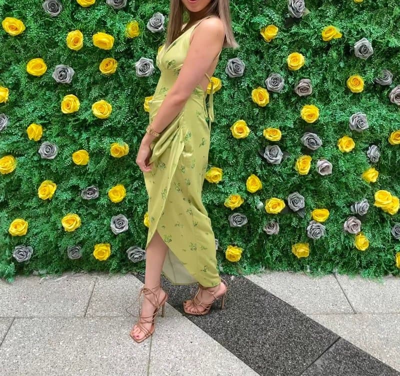 ASOS Asos luxe satin midi floral dress