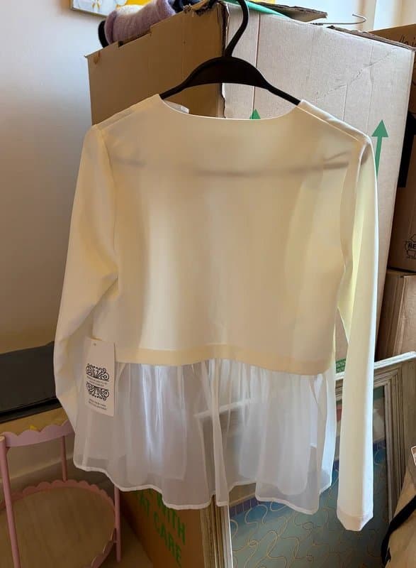 Never Fully Dressed Never Fully Dressed White Jacket Size Size 8 - New With Tags
