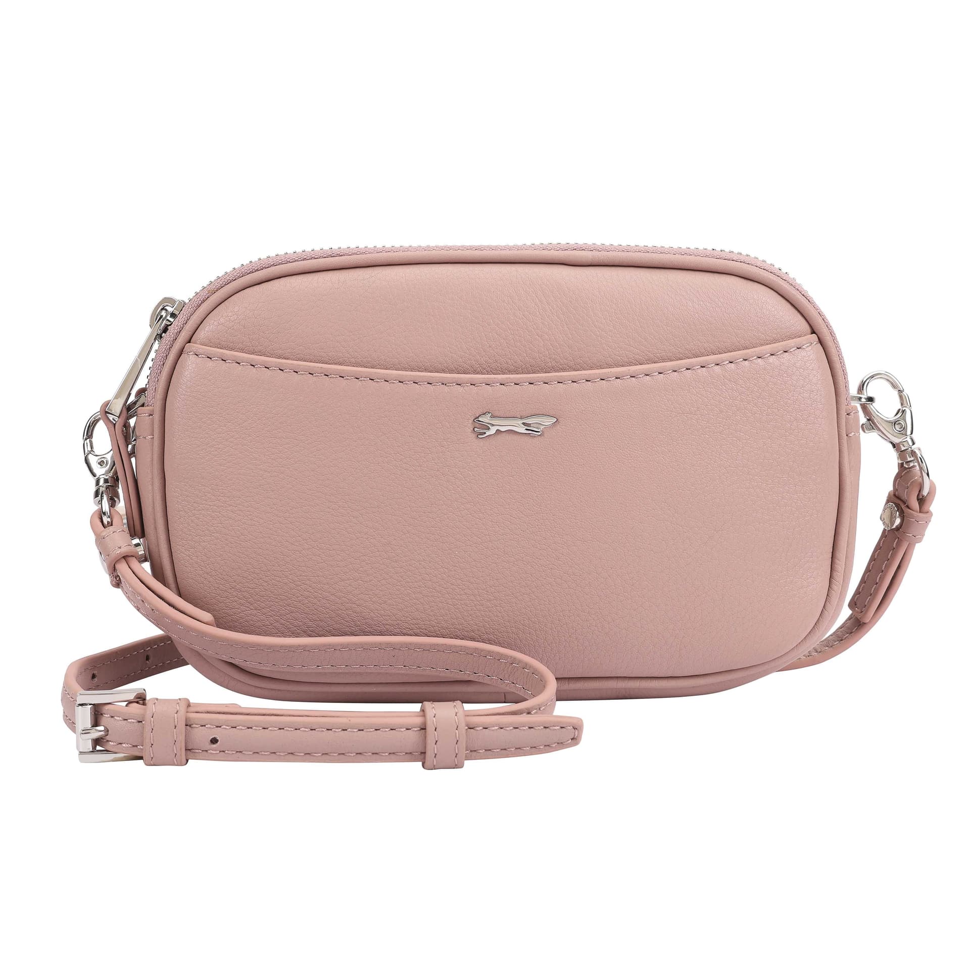 Paul Costelloe Paul Costelloe Women's Baldo Leather Crossbody Bag in Pink