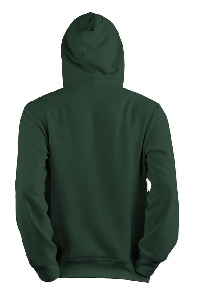 Bad Zebedee Bad Zebedee Men's Retro Steam Train Hoodie in Bottle Green - 3