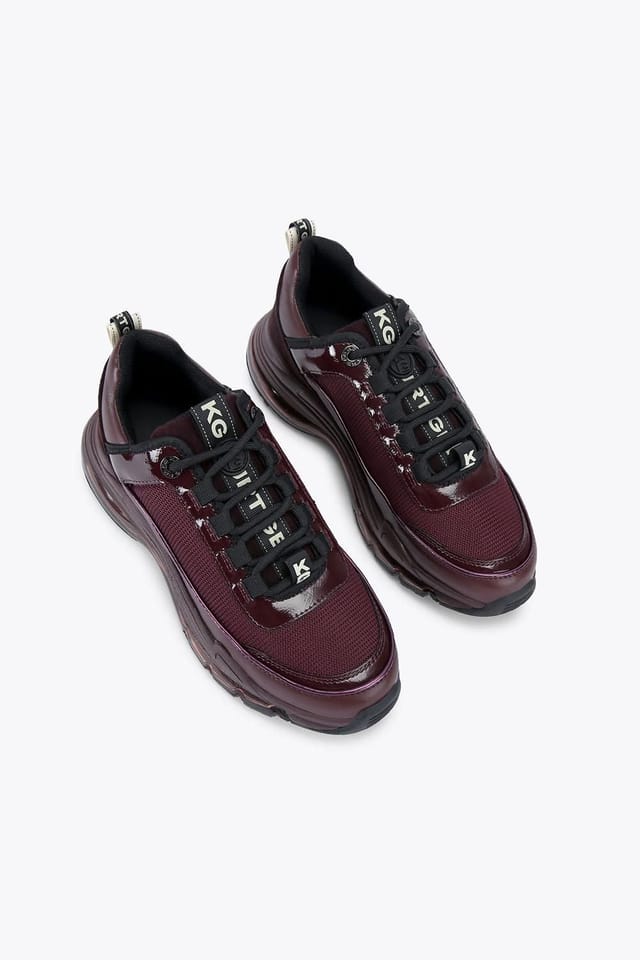 KG Kurt Geiger KG Kurt Geiger Women's 'Legit Lace Up2' Trainers in Wine - 2