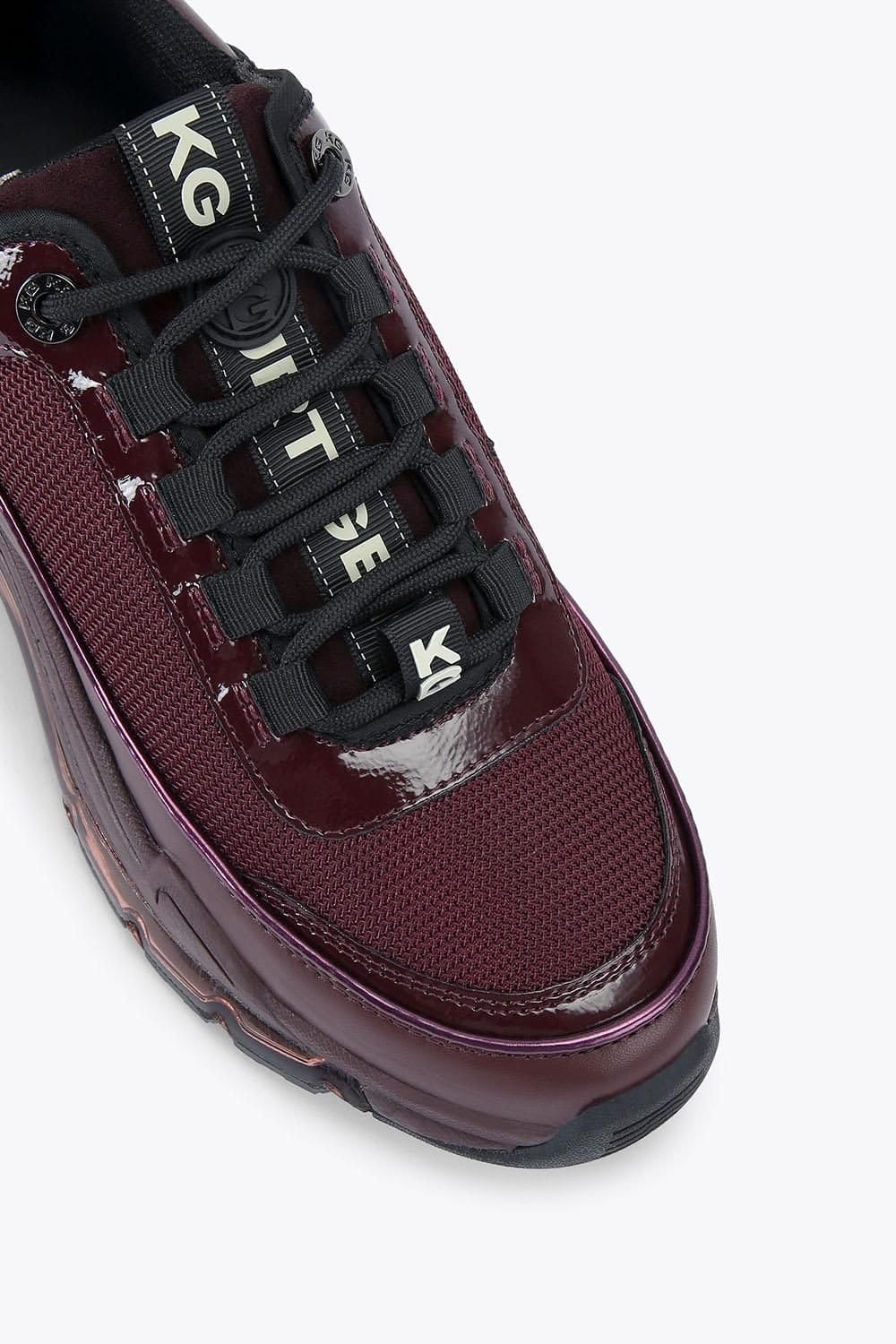 KG Kurt Geiger KG Kurt Geiger Women's 'Legit Lace Up2' Trainers in Wine - 4