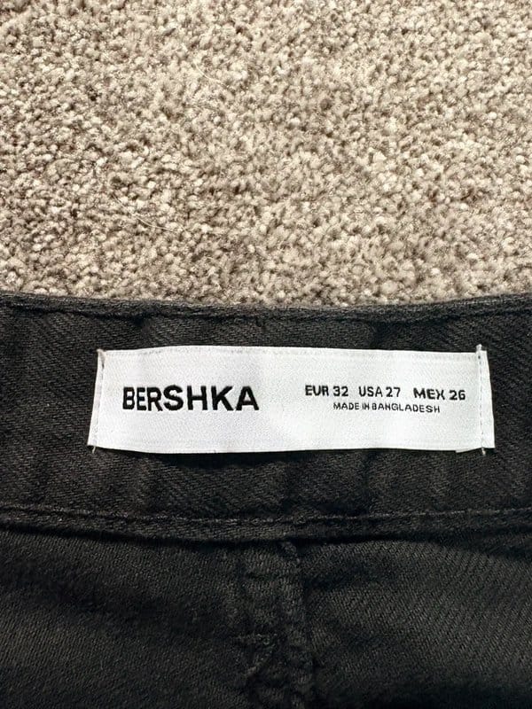 Bershka Bershka black straight leg jeans - 1