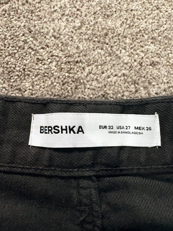 Bershka Bershka black straight leg jeans