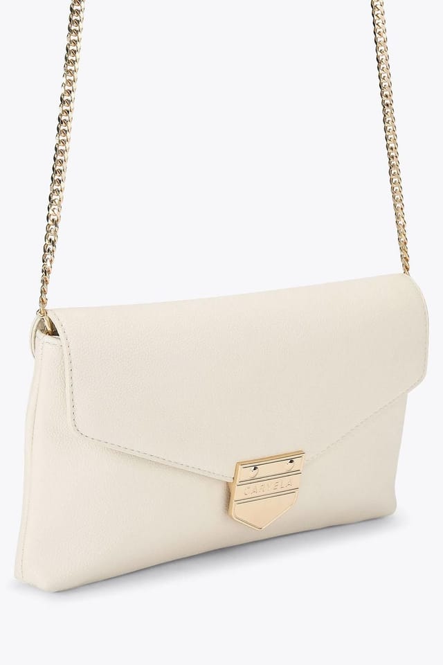 Carvela Carvela Women's 'Maria Envelope Clutch' Bag in Cream - 2