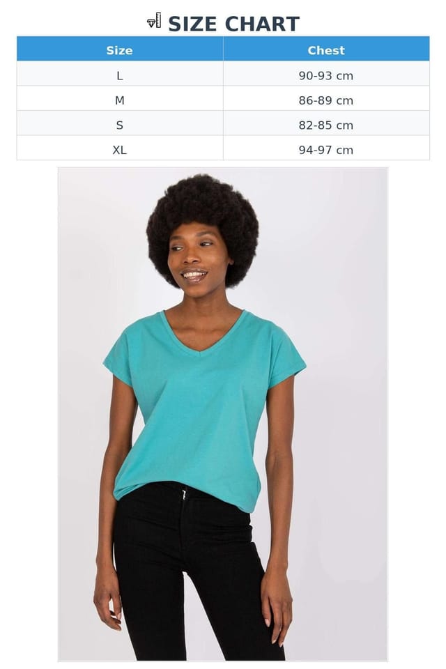 Love Lace Love Lace Women's Straight Cut Short Sleeve Heart Neck T-Shirt in Teal - 3