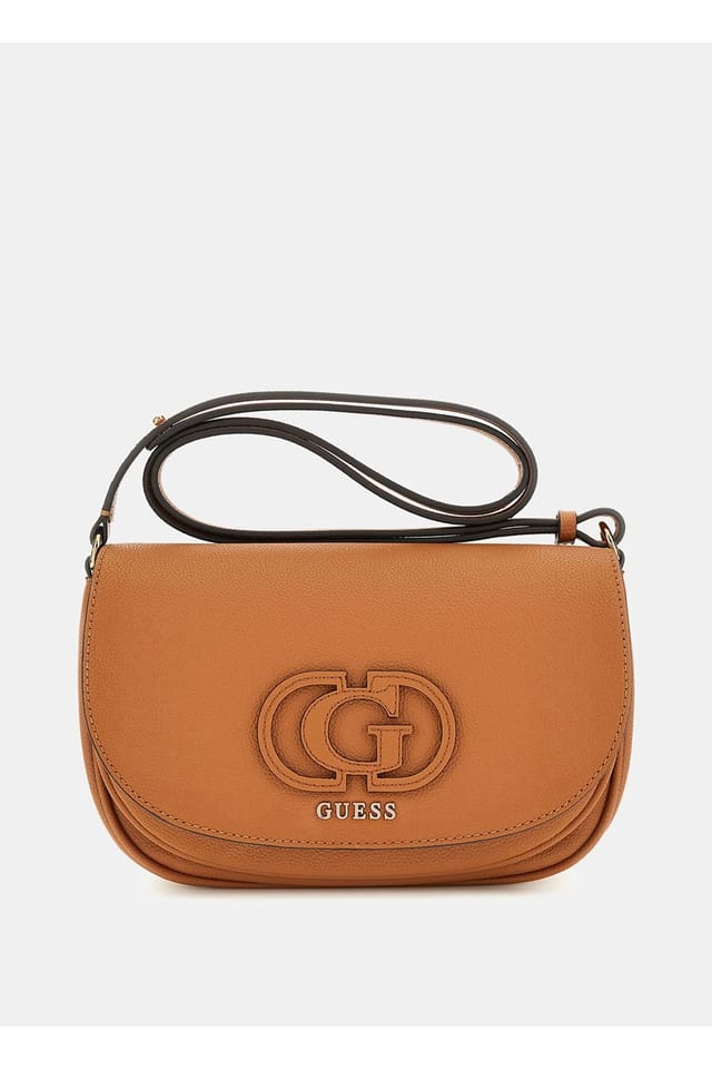Guess Guess Women's Calebra Convertible Xbody Flap Cognac in 115C Cognac - 2