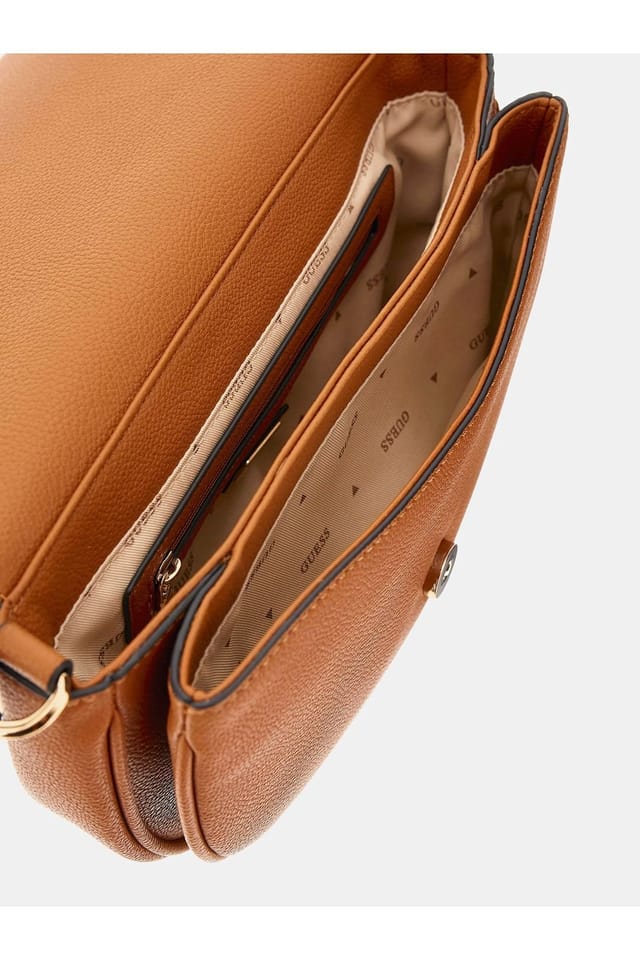 Guess Guess Women's Calebra Convertible Xbody Flap Cognac in 115C Cognac - 3
