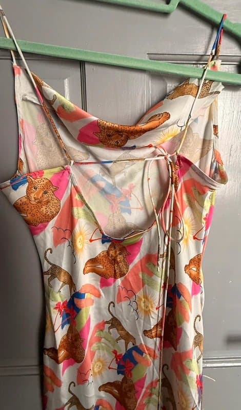 Never Fully Dressed Never fully dress leopard silk dress
