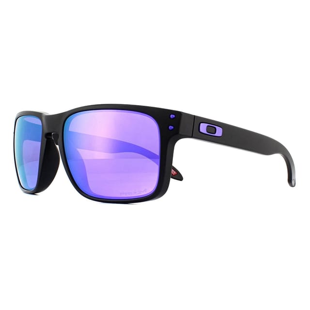 Oakley Oakley Men's Rectangle Matte Black Prizm Violet Holbrook Sunglasses - 2