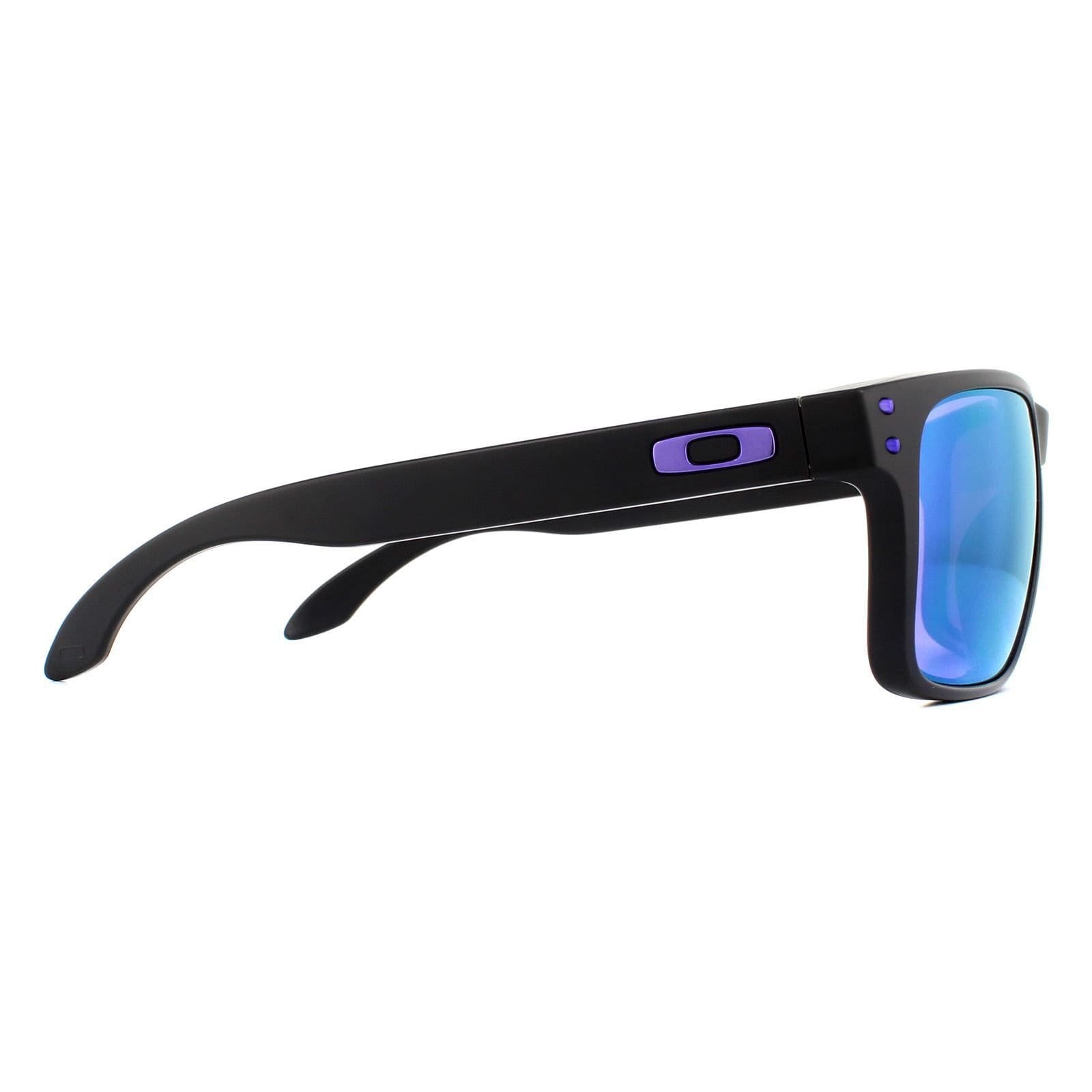 Oakley Oakley Men's Rectangle Matte Black Prizm Violet Holbrook Sunglasses - 4