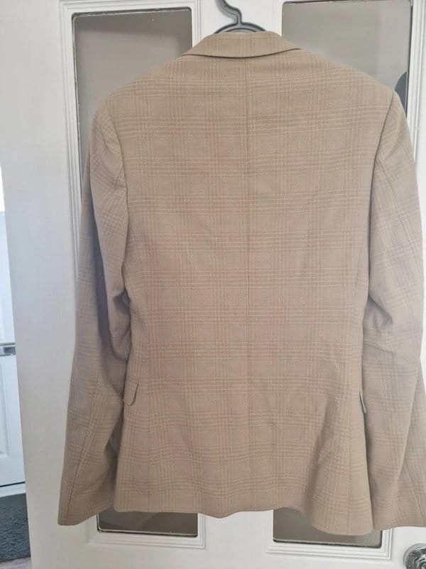 ASOS Beige Checked Design Suit Jacket