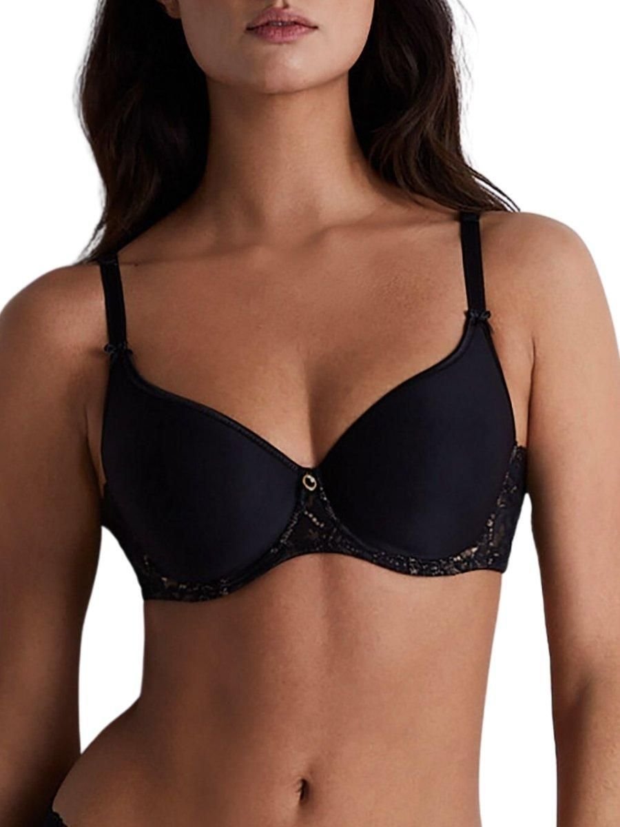 Aubade Aubade Women's Rosessence Care Spacer T-Shirt Bra in Black - 2