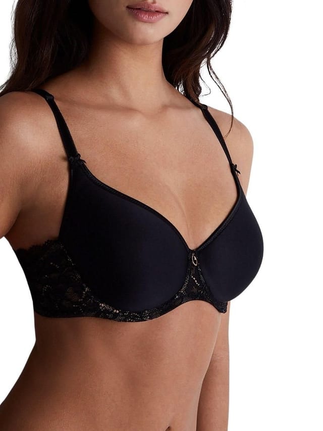 Aubade Aubade Women's Rosessence Care Spacer T-Shirt Bra in Black - 3