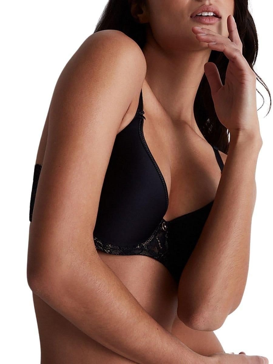 Aubade Aubade Women's Rosessence Care Spacer T-Shirt Bra in Black - 4