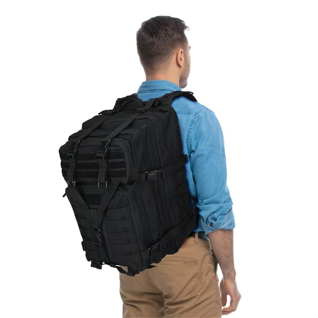 Nordara Nordara Men's 40L Military Tactical Army Backpack in Black - 4