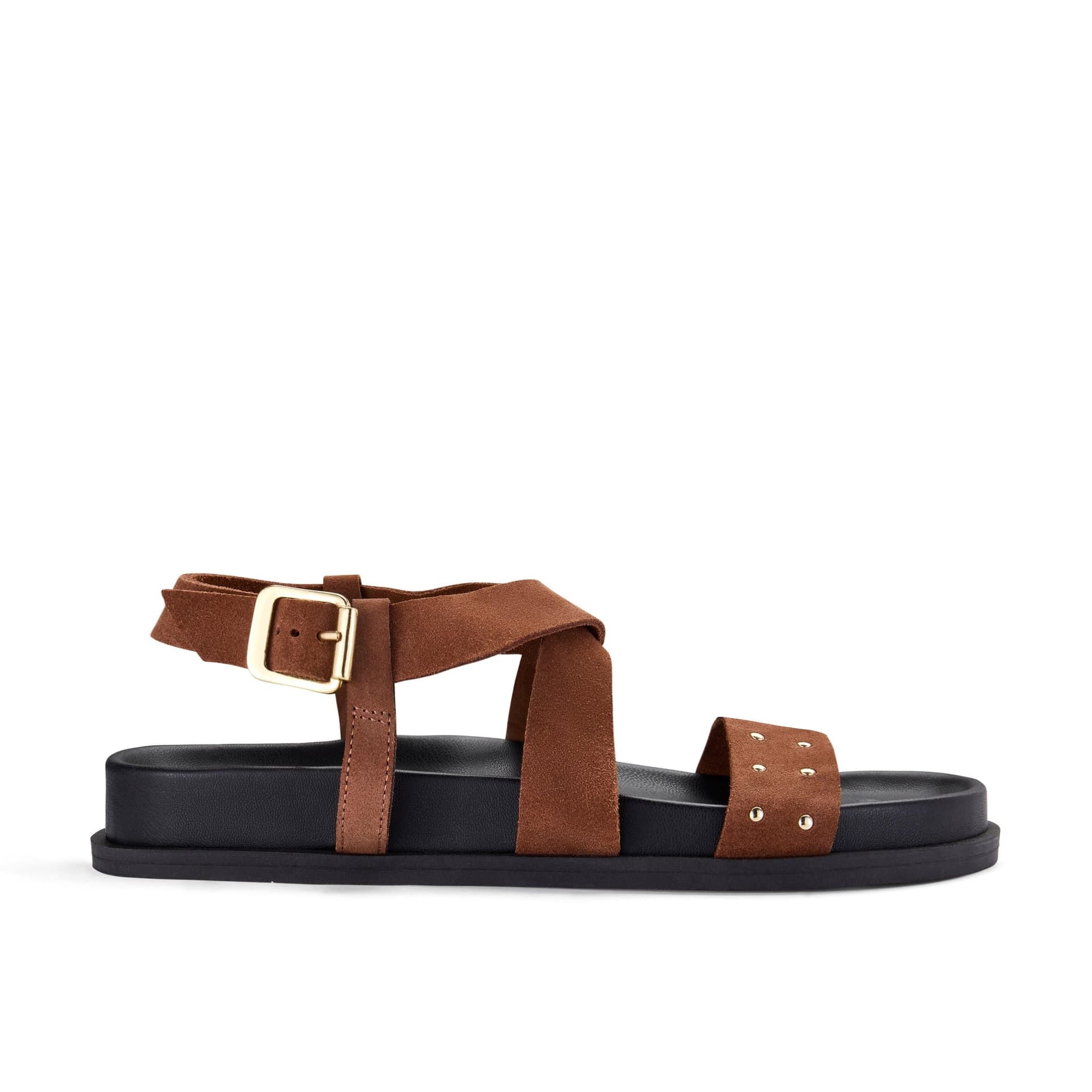 Clarks Clarks Women's Zarlea Strap Tan Flat Sandals in Brown