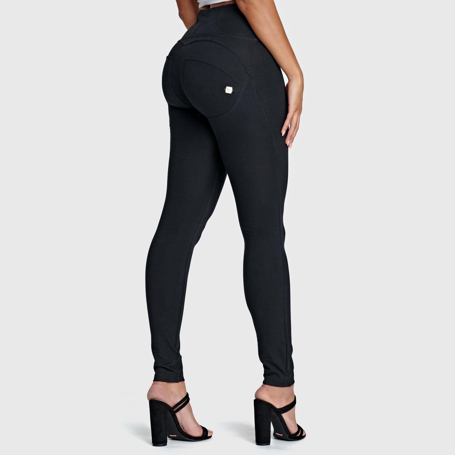 Freddy Freddy Women's WR.UP Fashion High Waisted Full Length Trousers in Black