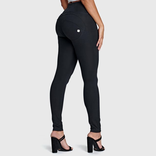 Freddy Freddy Women's WR.UP Fashion High Waisted Full Length Trousers in Black - 2