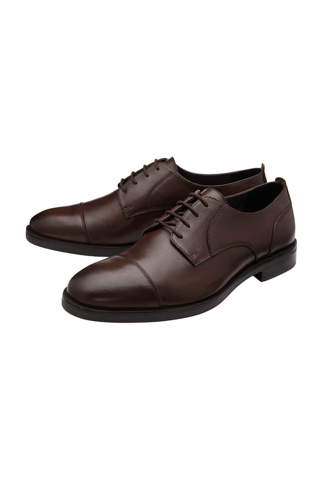 Frank Wright Frank Wright Men's Leather 'Keetley' Derby Shoes in Brown - 2