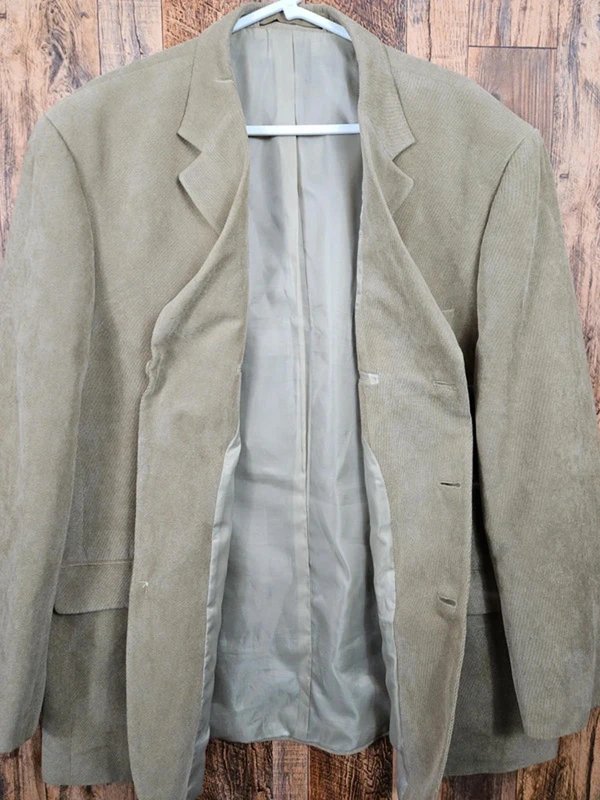 Marks & Spencer Marks & Spencer Corduroy Blazer Jacket Sand Beige 46R - 1