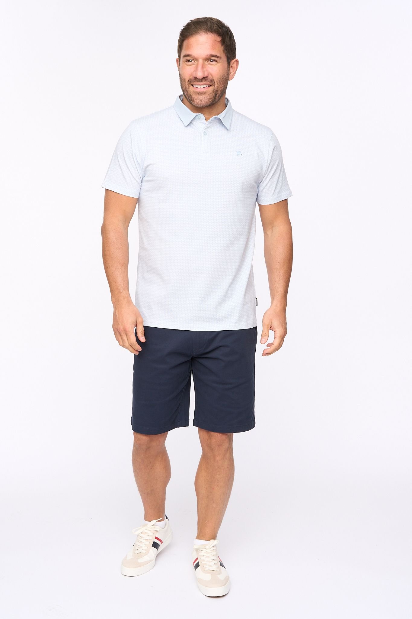 Bewley&Ritch Bewley&Ritch Men's Clarksten Cotton Stretch Regular Fit Chino Shorts in Navy - 4