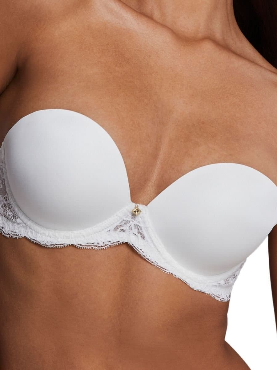 Aubade Aubade Women's Kiss of Love Moulded Strapless Multiway Bra in White